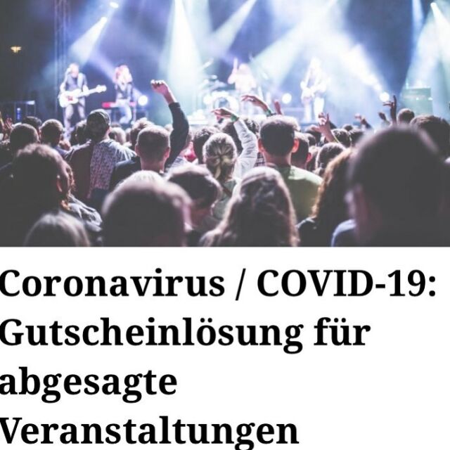 Coronavirus / COVID-19: Gutscheinlösung für abgesagte Veranstaltungen

Grundsätzlich hätten die Betroffenen von Veranstaltungsabsagen einen Anspruch auf Rückzahlung der Ticketpreise. Am 28.04. wurde aber eine Gutscheinlösung beschlossen.

Einen Beitrag zu diesem Thema finden Sie auf unserem Blog: telos-law.blog

Link in der Bio!

#coronavirusvienna #coronawien #kultur #mundnasenschutz

#corona #coronavirus #covid19 #konzert #österreich #musik #sport #kunst

#teloslawblog #theater 
#teloslawgroup #museum #entrepreneur #business #austria #vienna #wien #baden #mödling #juridicum #uniwien #juridicumwien #gesundheit #arbeit #homeoffice #studieren