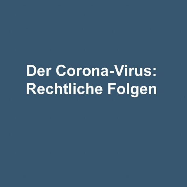 Nun ist der Corona-Virus auch in Österreich angekommen. Das führt natürlich vor allem zu medizinischen Fragen. Darüber hinaus werden sich aber auch einige rechtliche Fragen ergeben. Welche das sein werden, lässt sich derzeit noch nicht abschließend beurteilen. Auf unserem Blog telos-law.blog ist aber eine Übersicht zu finden.

Link in der Bio!

#corona #coronavirus #krankenhaus #italien #china #österreich